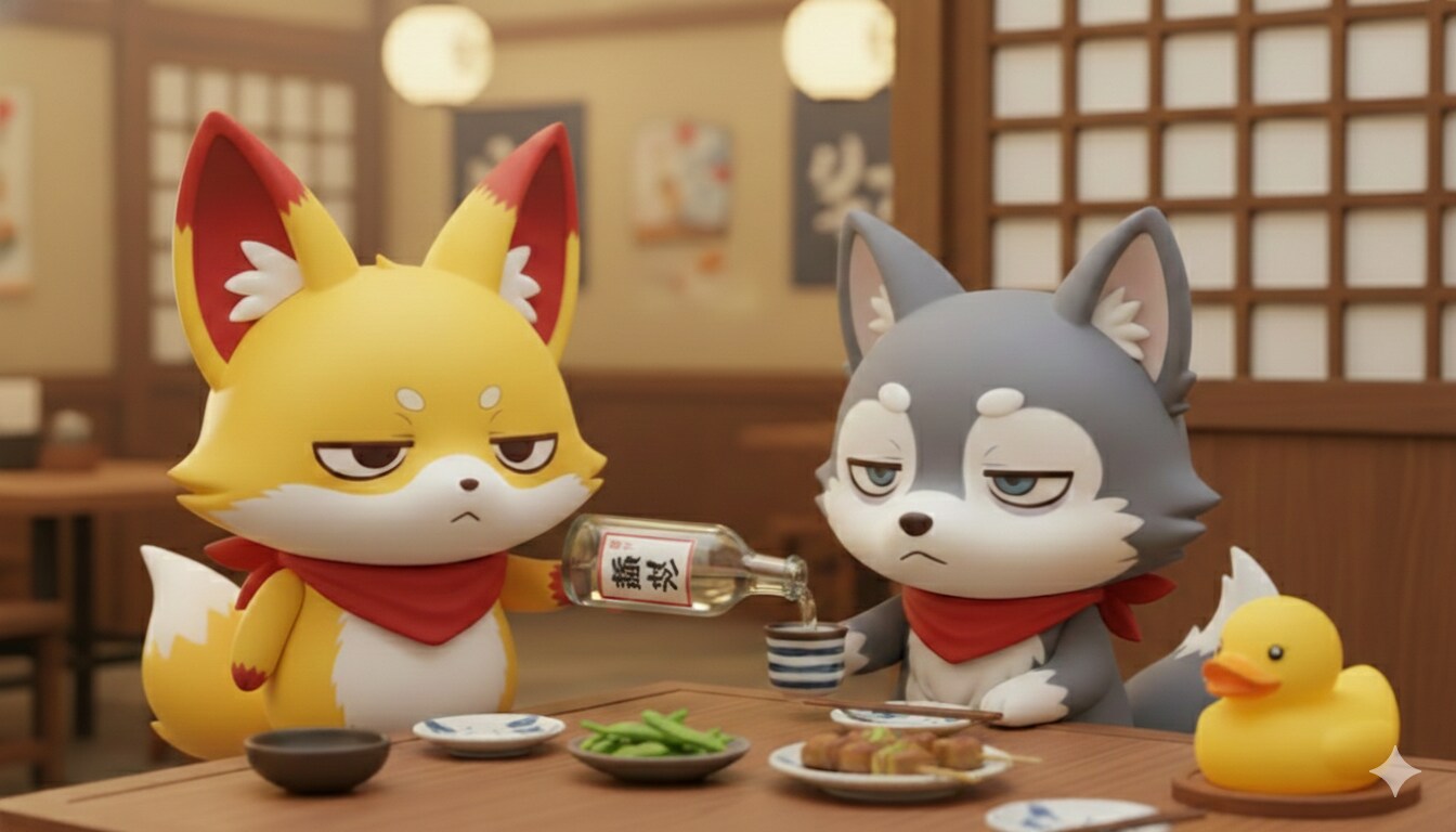 【孤狼のだれやめ】淡麗辛口 | の人気AIイラスト・グラビア