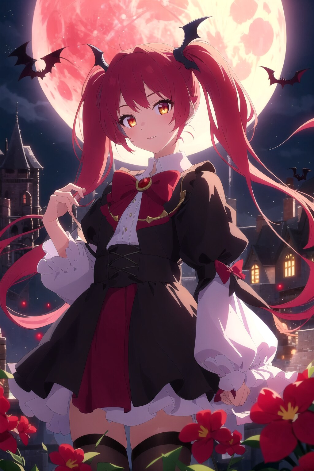 赤毛の吸血鬼 | の人気AIイラスト・グラビア