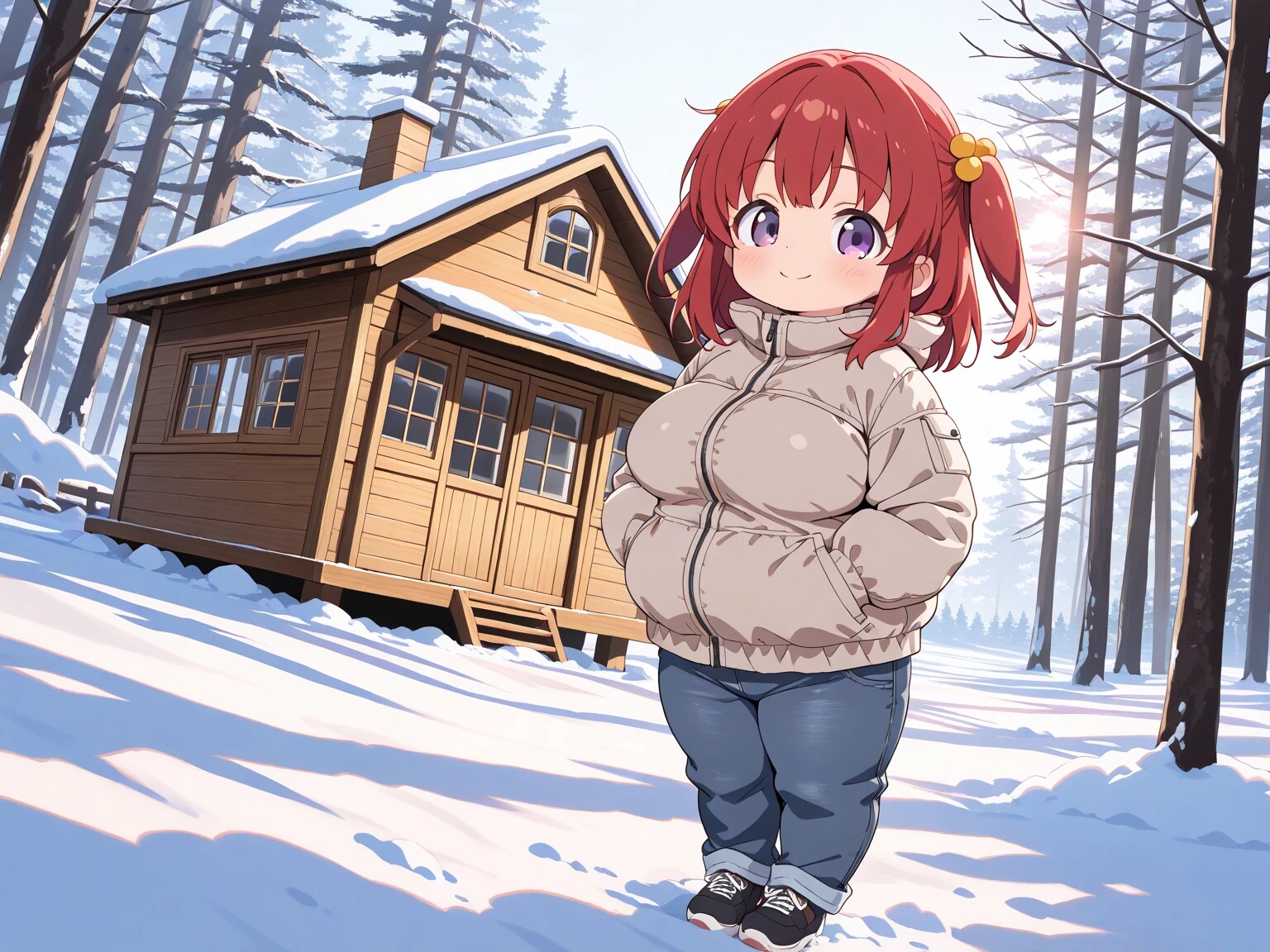 めぐみちゃんと冬景色