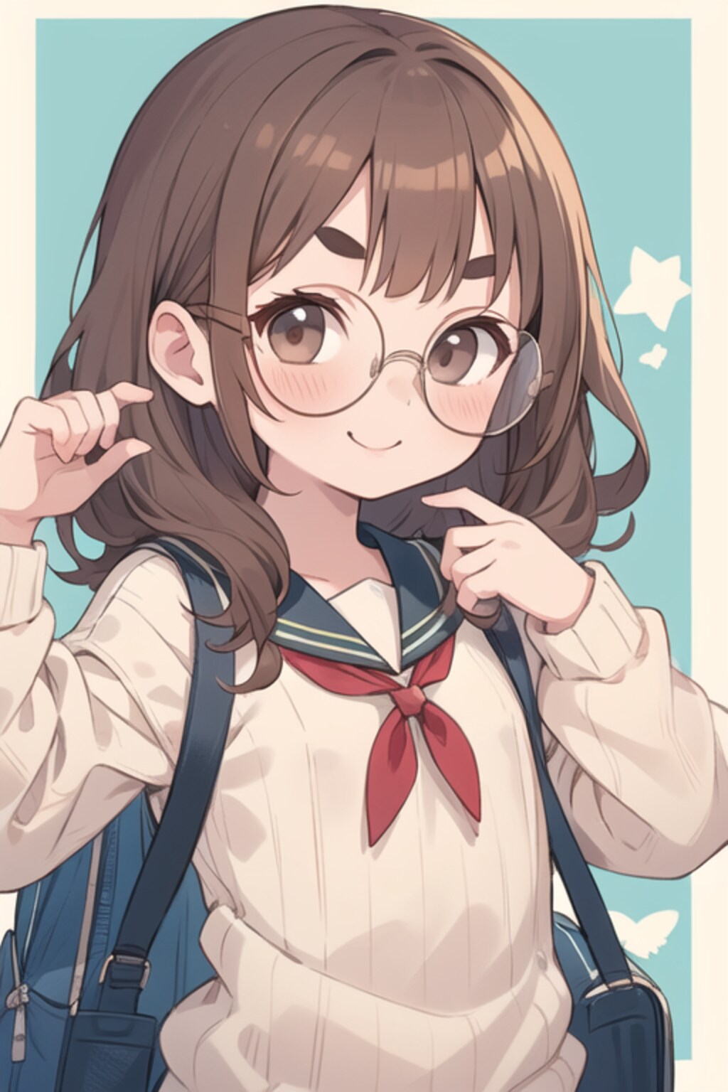 めがね、まるくしましたわ（ｷﾘｯ