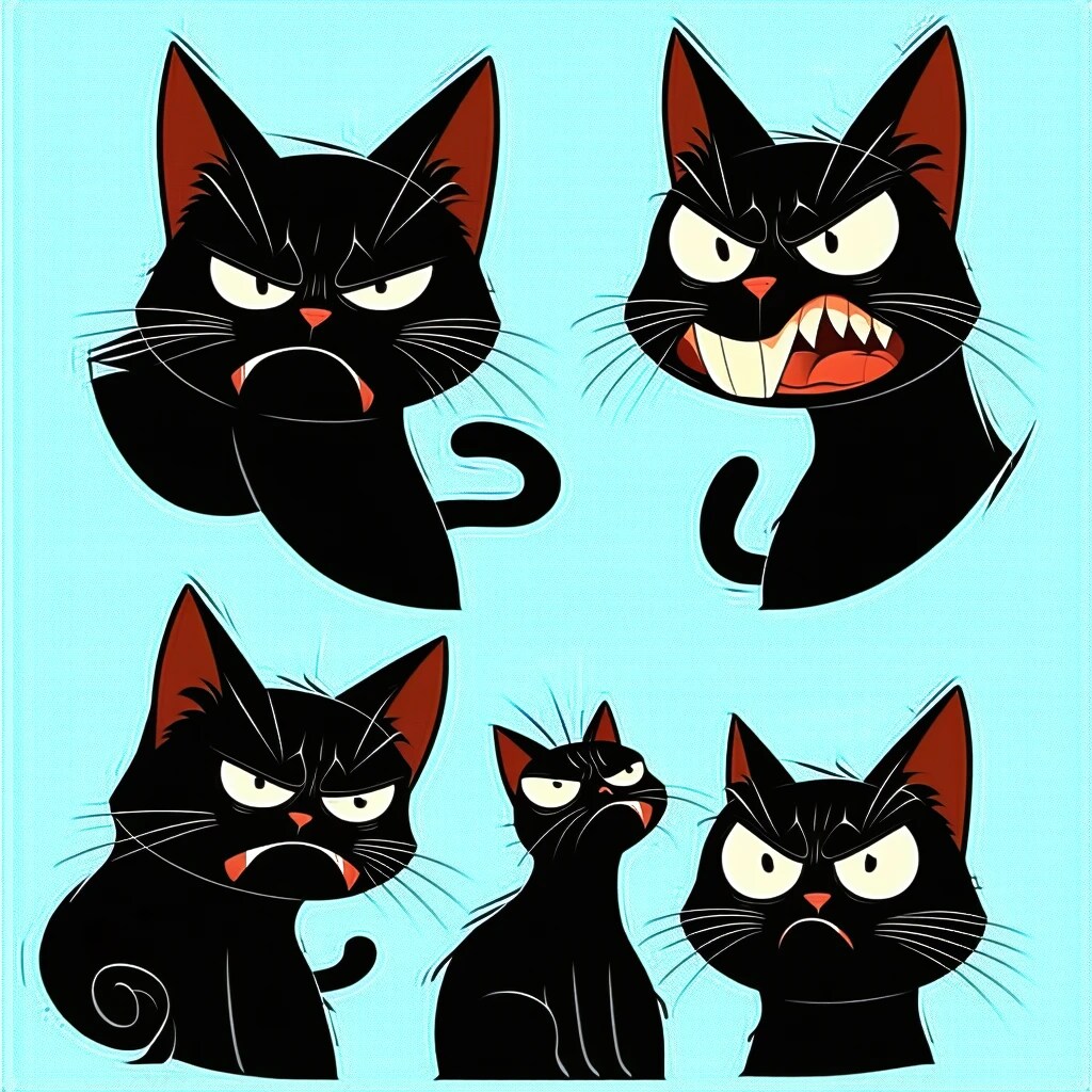 黒猫ブーニーはいつも怒ってる