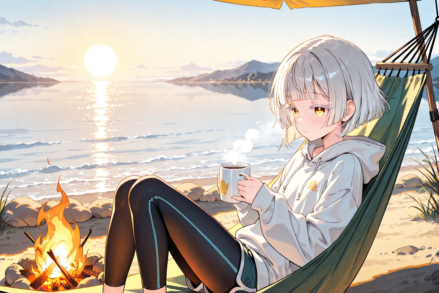キャンプで好きな時間。