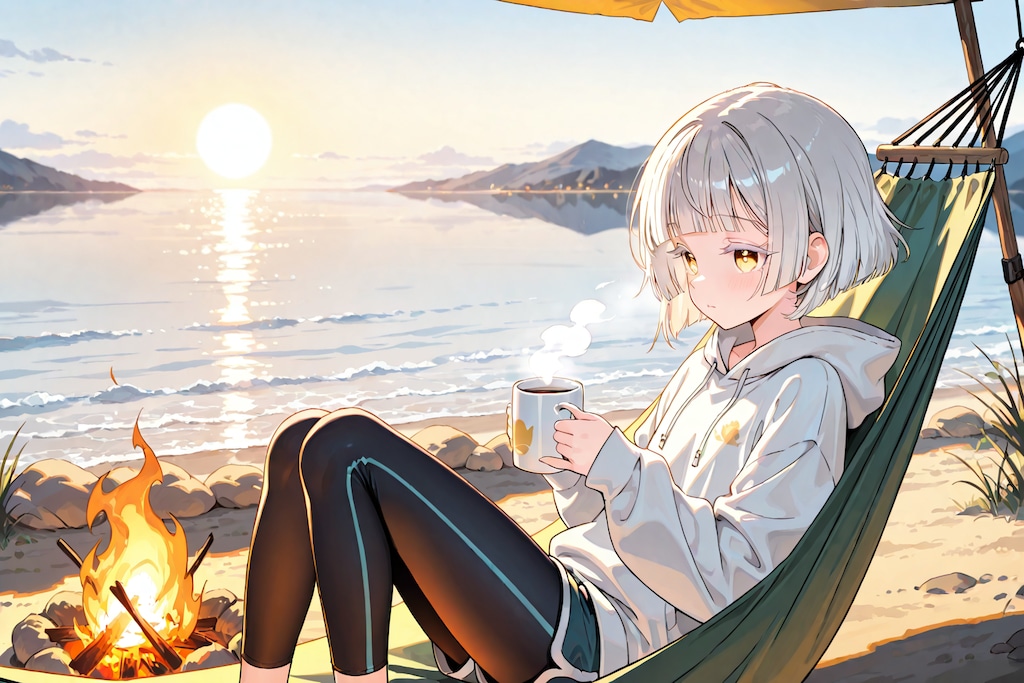 キャンプで好きな時間。