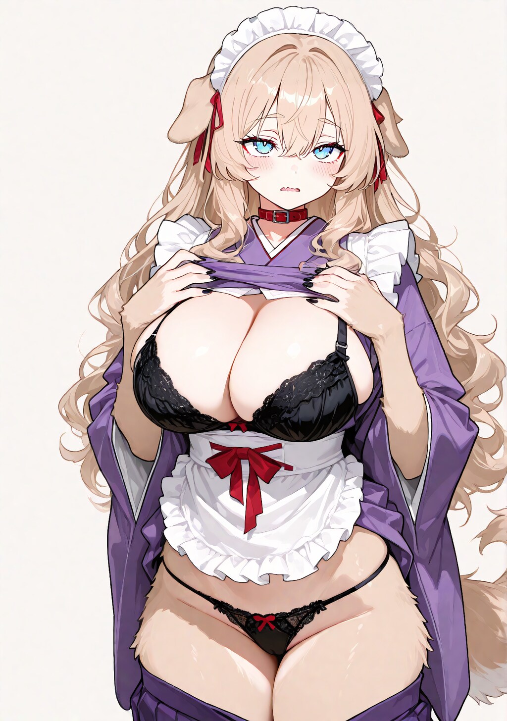 脱いでいくルナ
