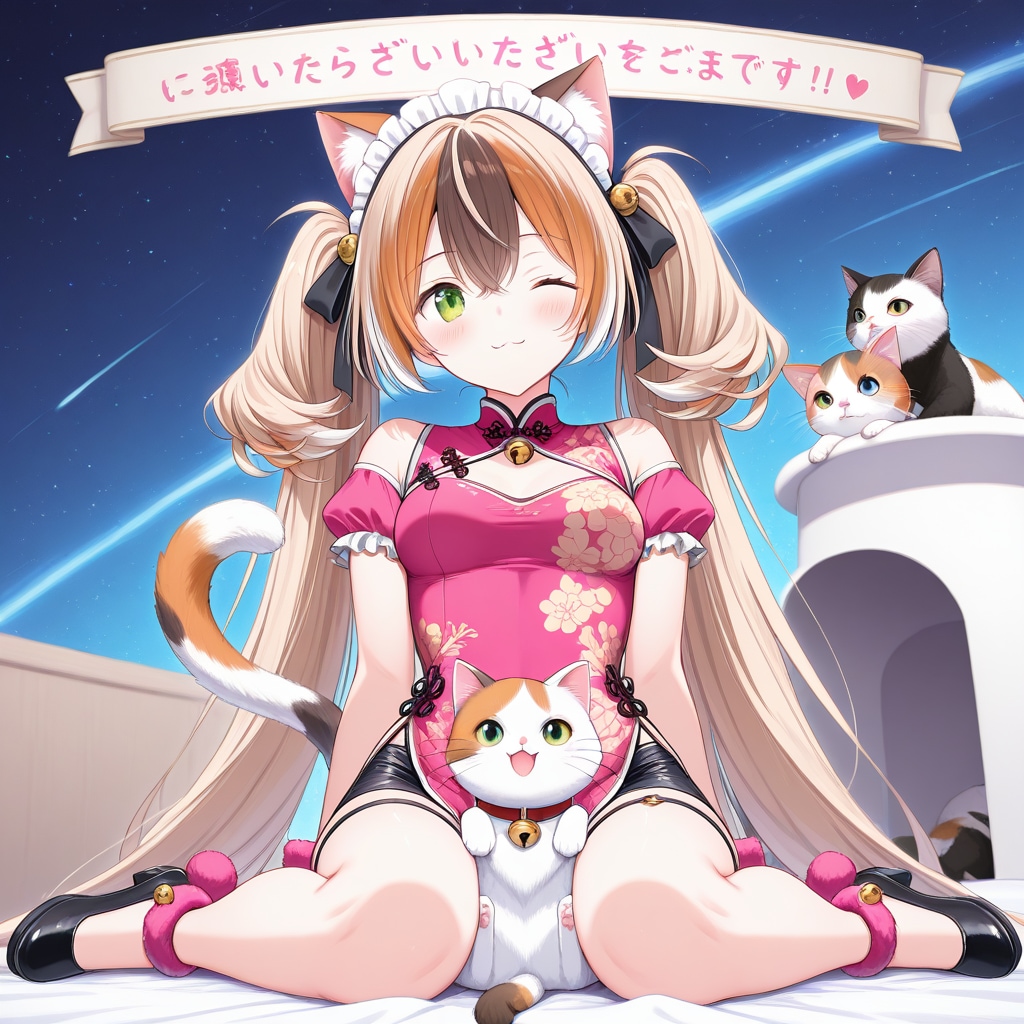 ネコの日コーデQILIN | の人気AIイラスト・グラビア