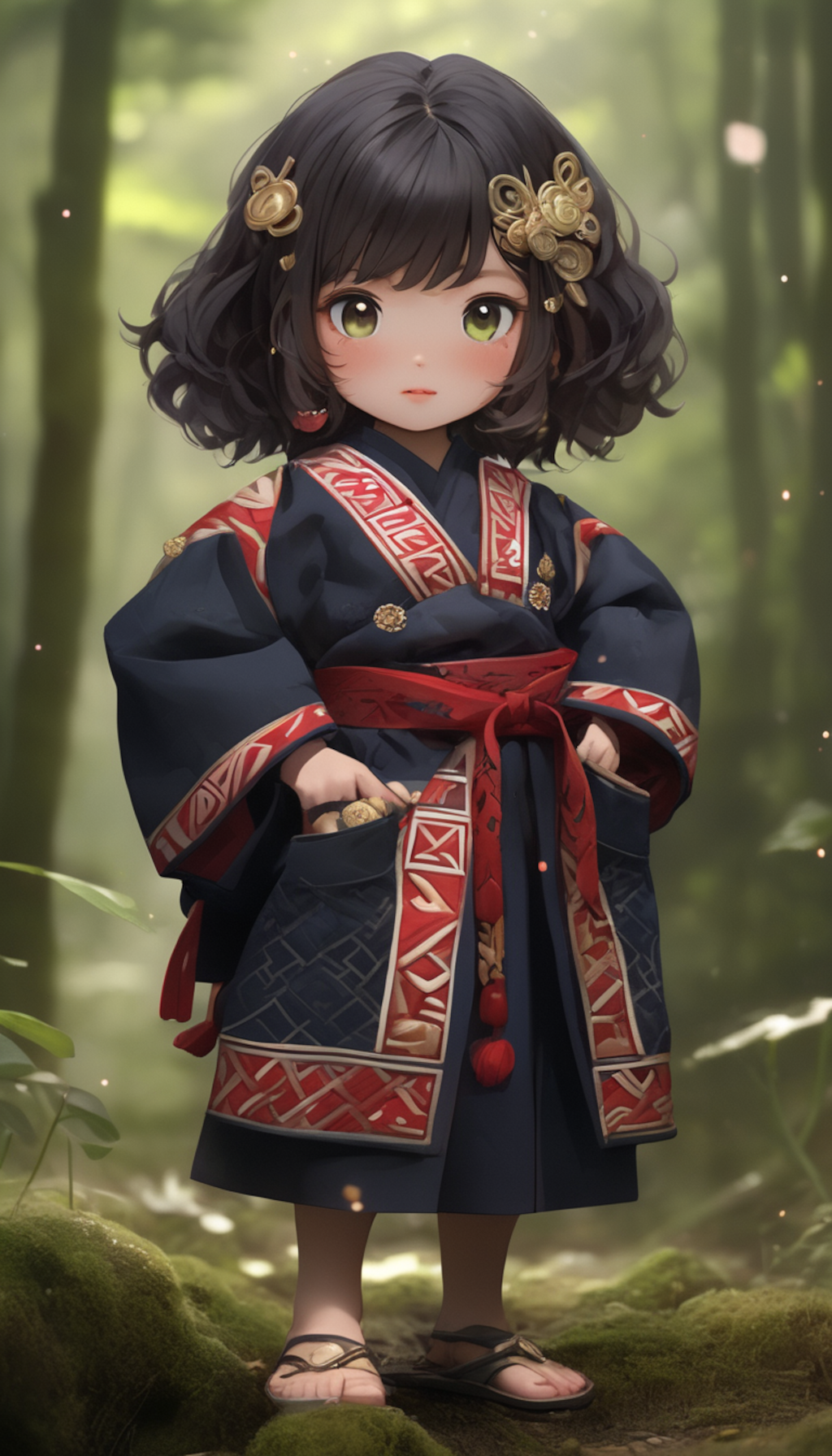 コロポックル：葉陰から