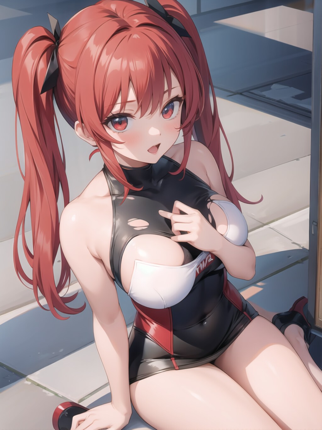 ライダーっ娘　グラビア撮影？ 4