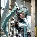初音ミクデス。002_メカといえばスカート付き。 4枚目