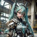 初音ミクデス。002_メカといえばスカート付き。 7枚目