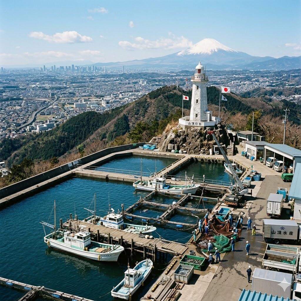 高い山の山頂で行う水産業