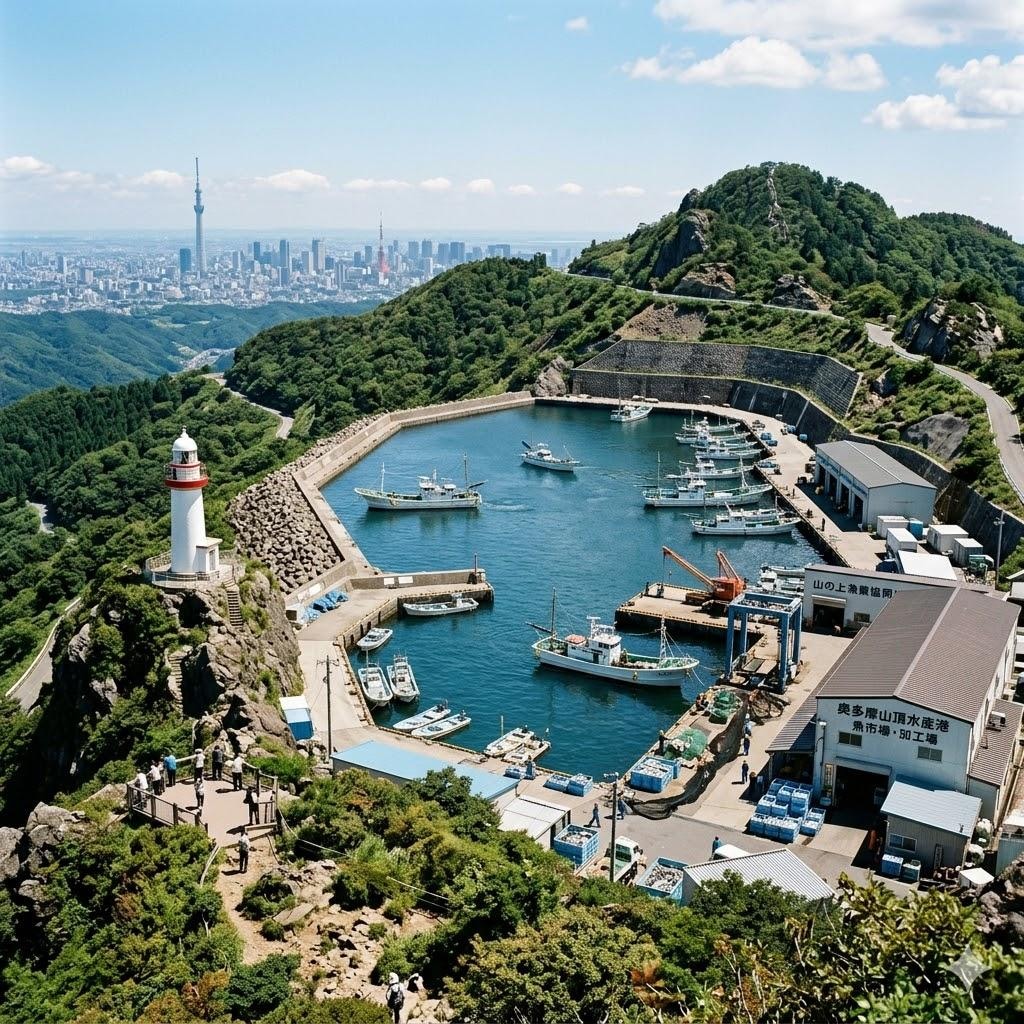 高い山の山頂で行う水産業