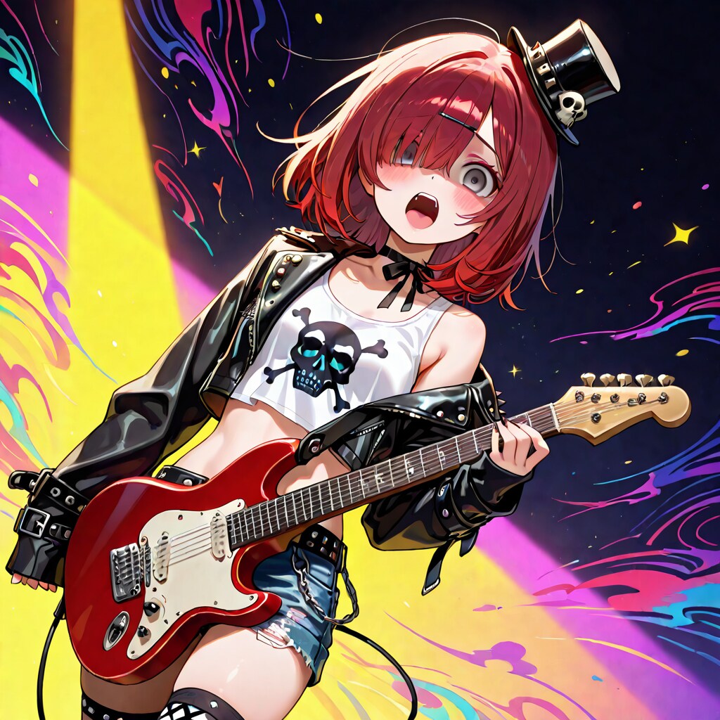 【投稿企画】ブカブカなパンクロッカー | の人気AIイラスト・グラビア