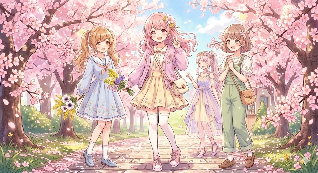 春色コーデ | の人気AIイラスト・グラビア