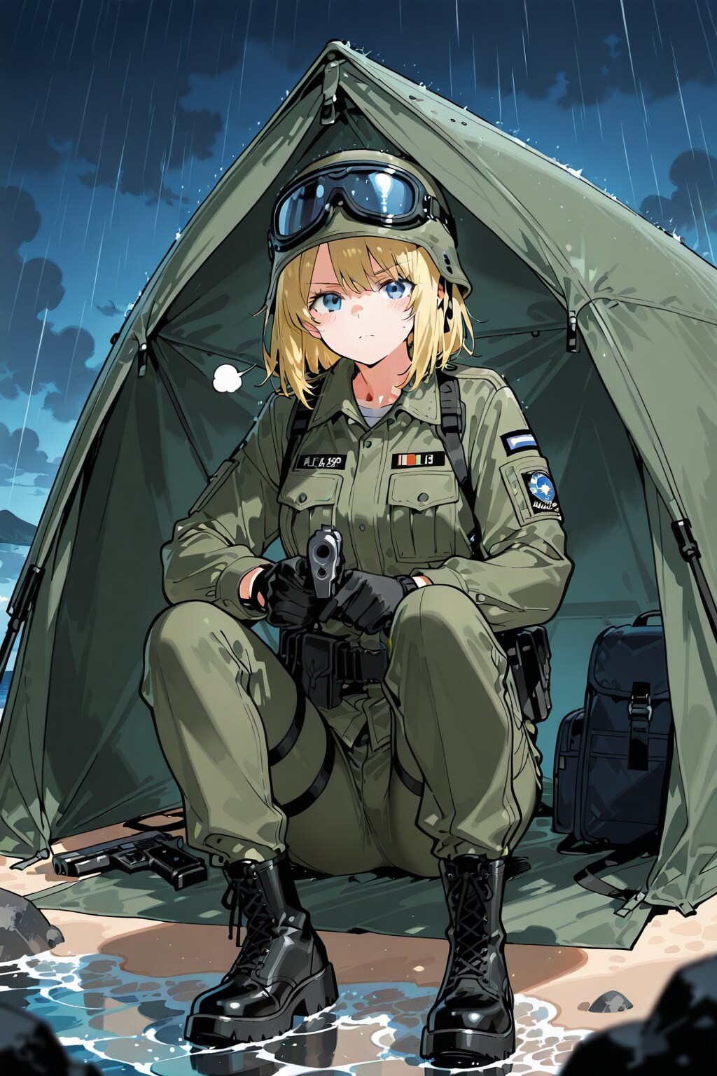 雨天のため、作戦延期。 | の人気AIイラスト・グラビア