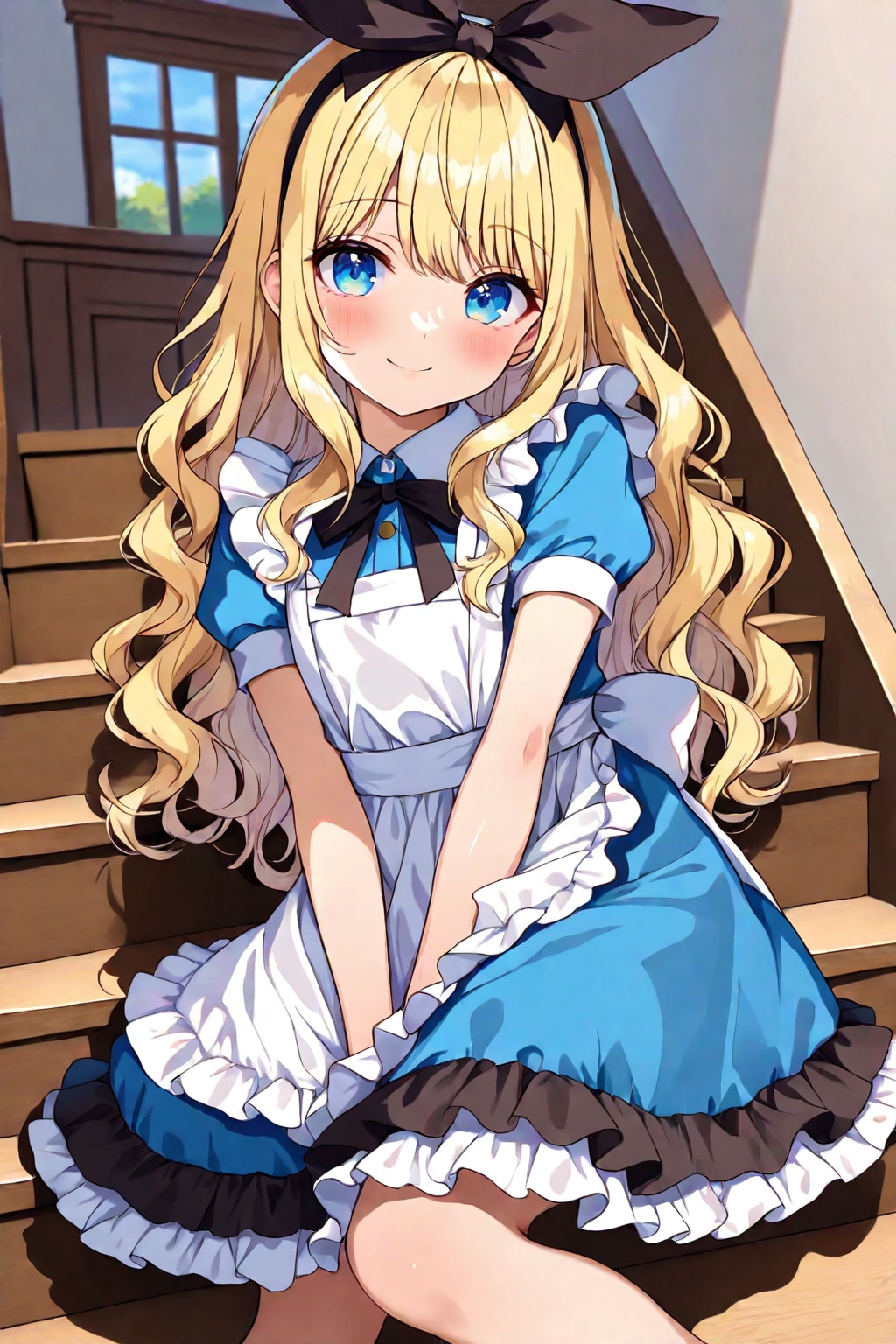 不思議の国のアリス衣装の女の子 | の人気AIイラスト・グラビア