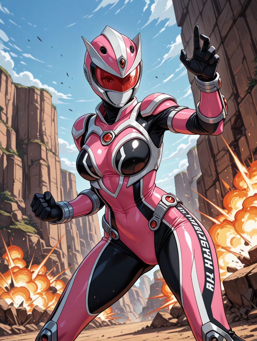 プロンプト検証～戦隊ヒロイン篇