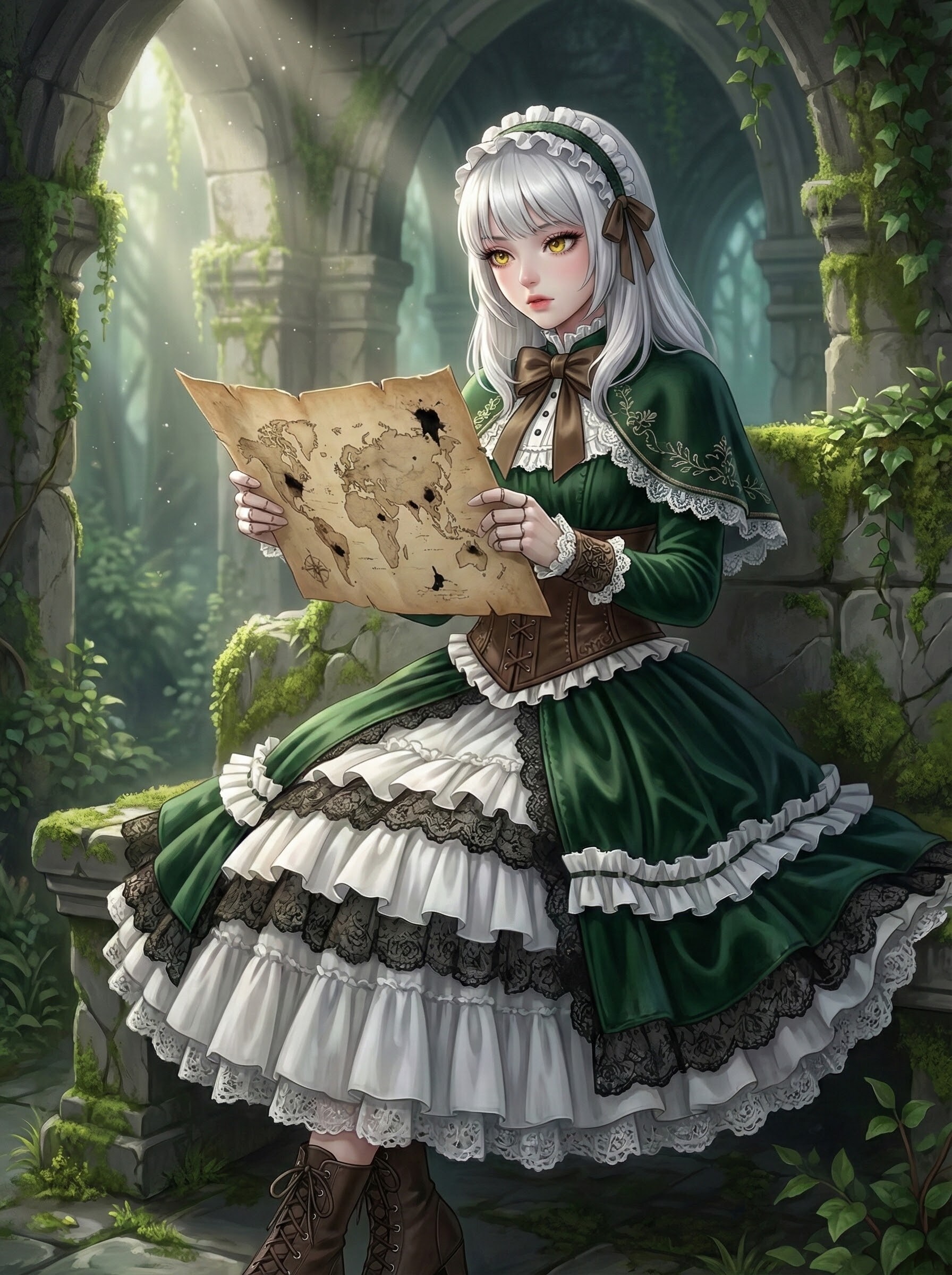 『 忘れられた聖域の地図 』 - The Map of the Lost Sanctuary | の人気AIイラスト・グラビア