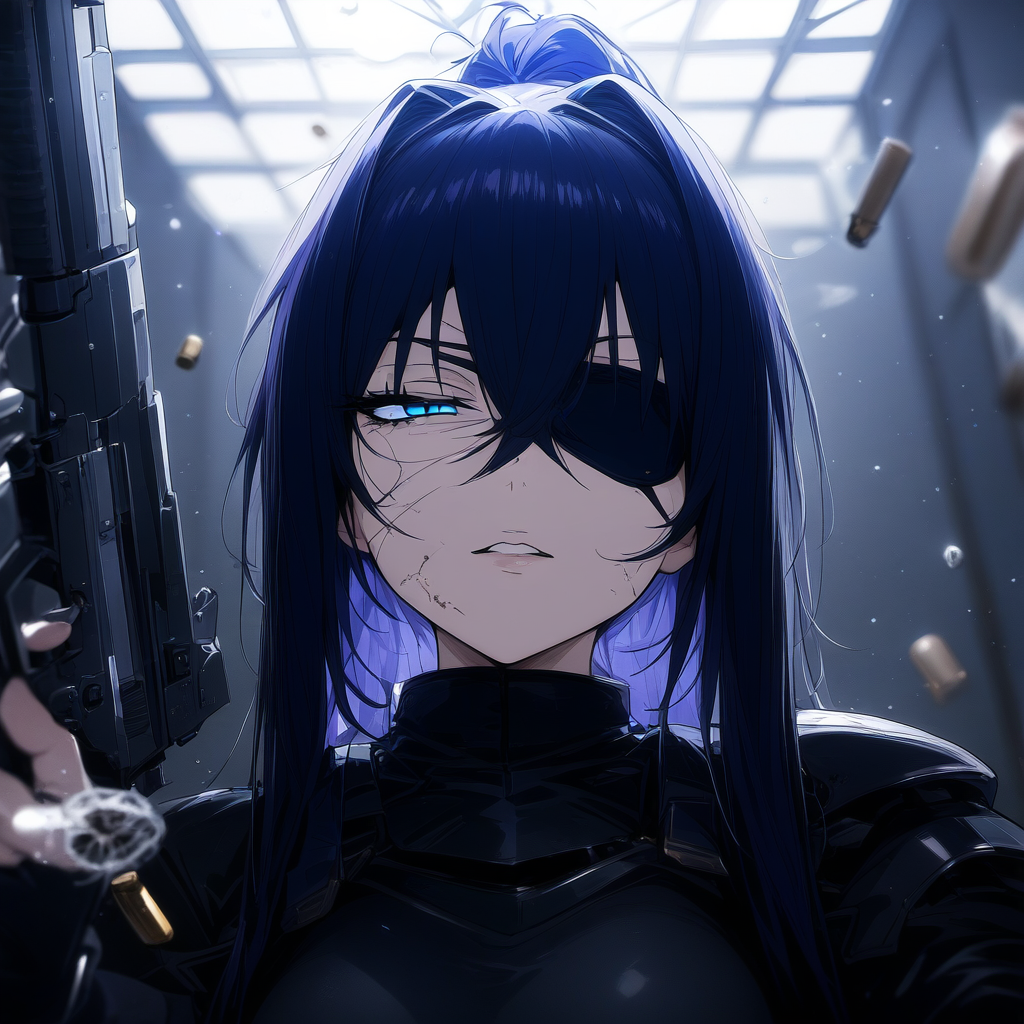 眼帯と銃と煙草とガラス