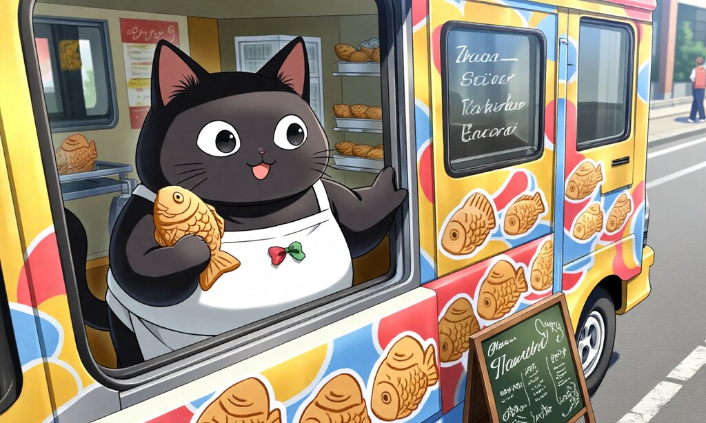 黒猫印のたいやき屋さん