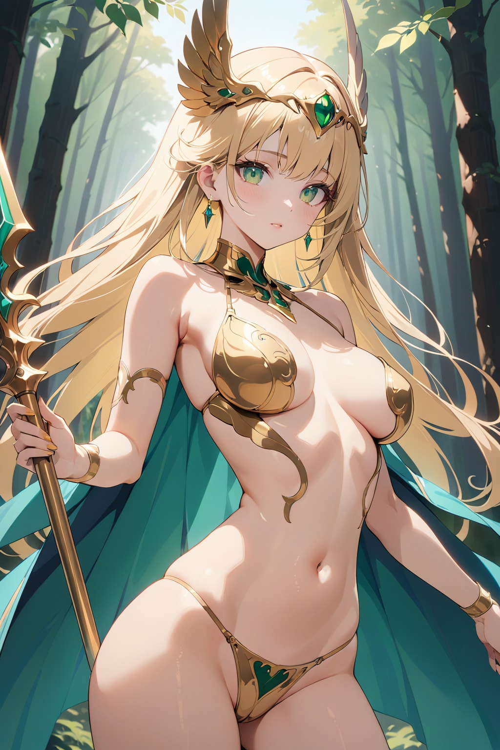 金髪ビキニアーマーのヴァルキリー