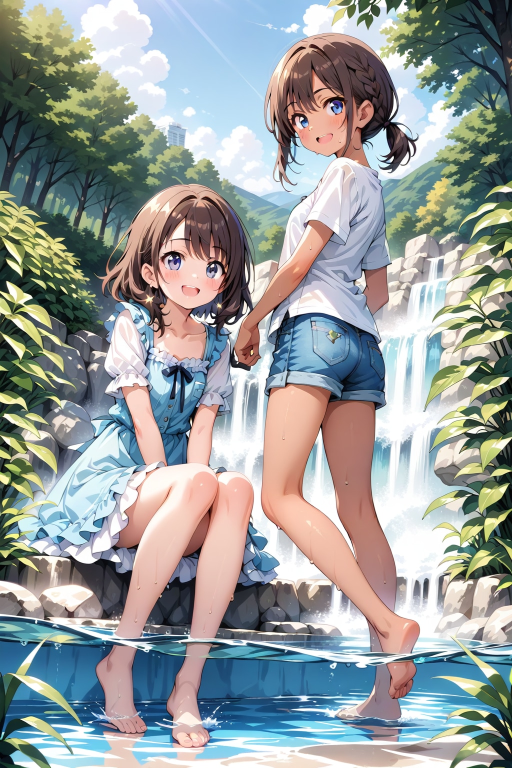 天然のプール