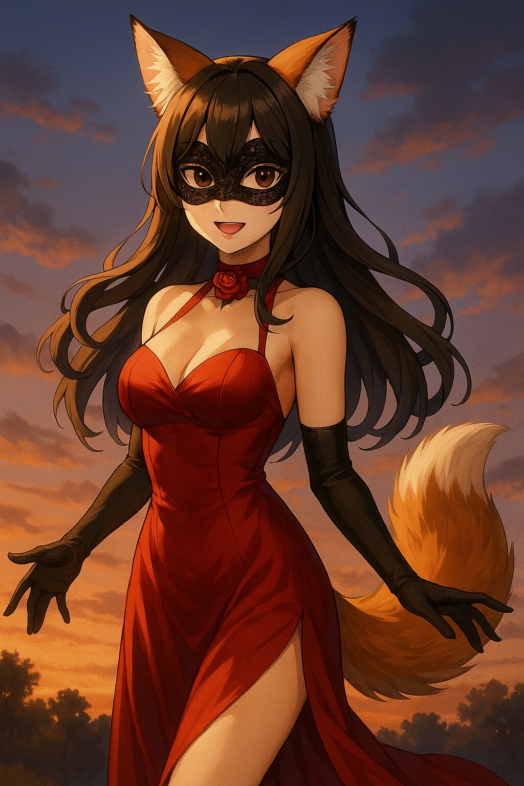 [ケモ耳動物園] Crimson Rose、妖狐の微笑み