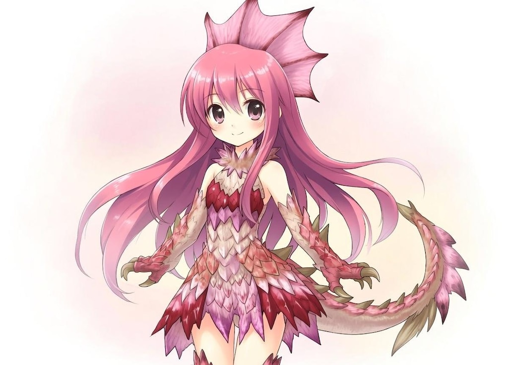 桜色の火竜擬人化