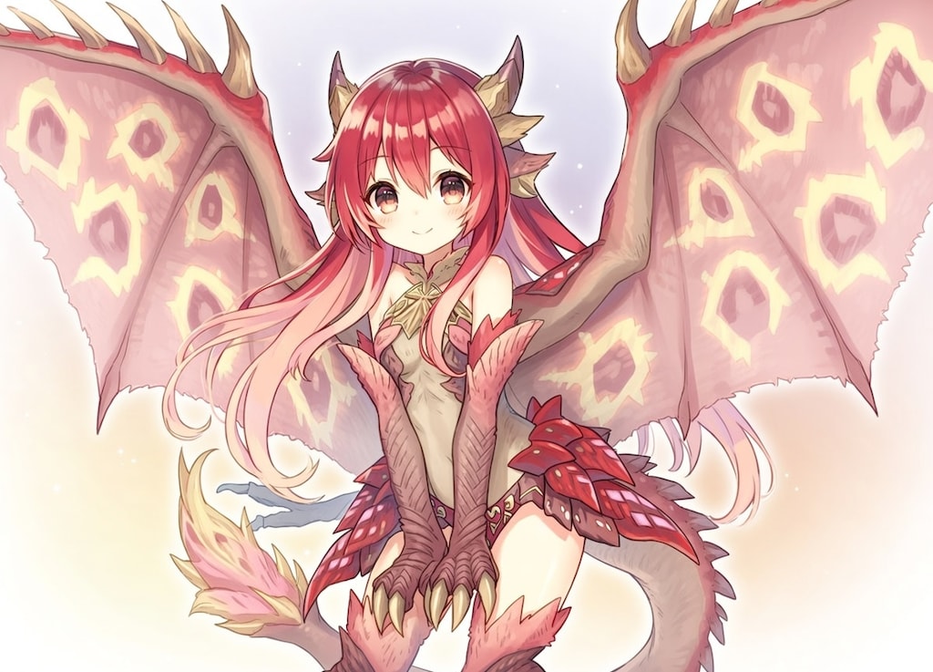 桜色の火竜擬人化