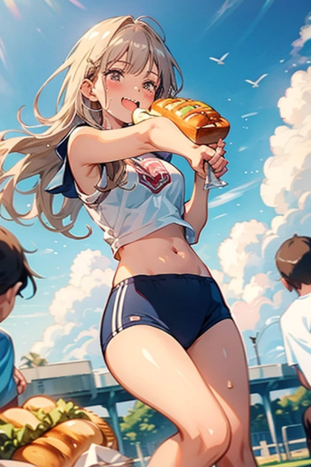 パン食い競争！？