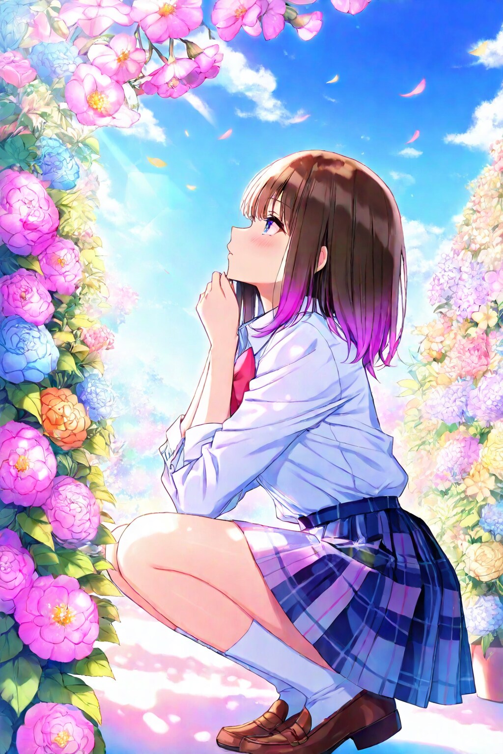 花に見惚れる、君に見惚れる。 | の人気AIイラスト・グラビア