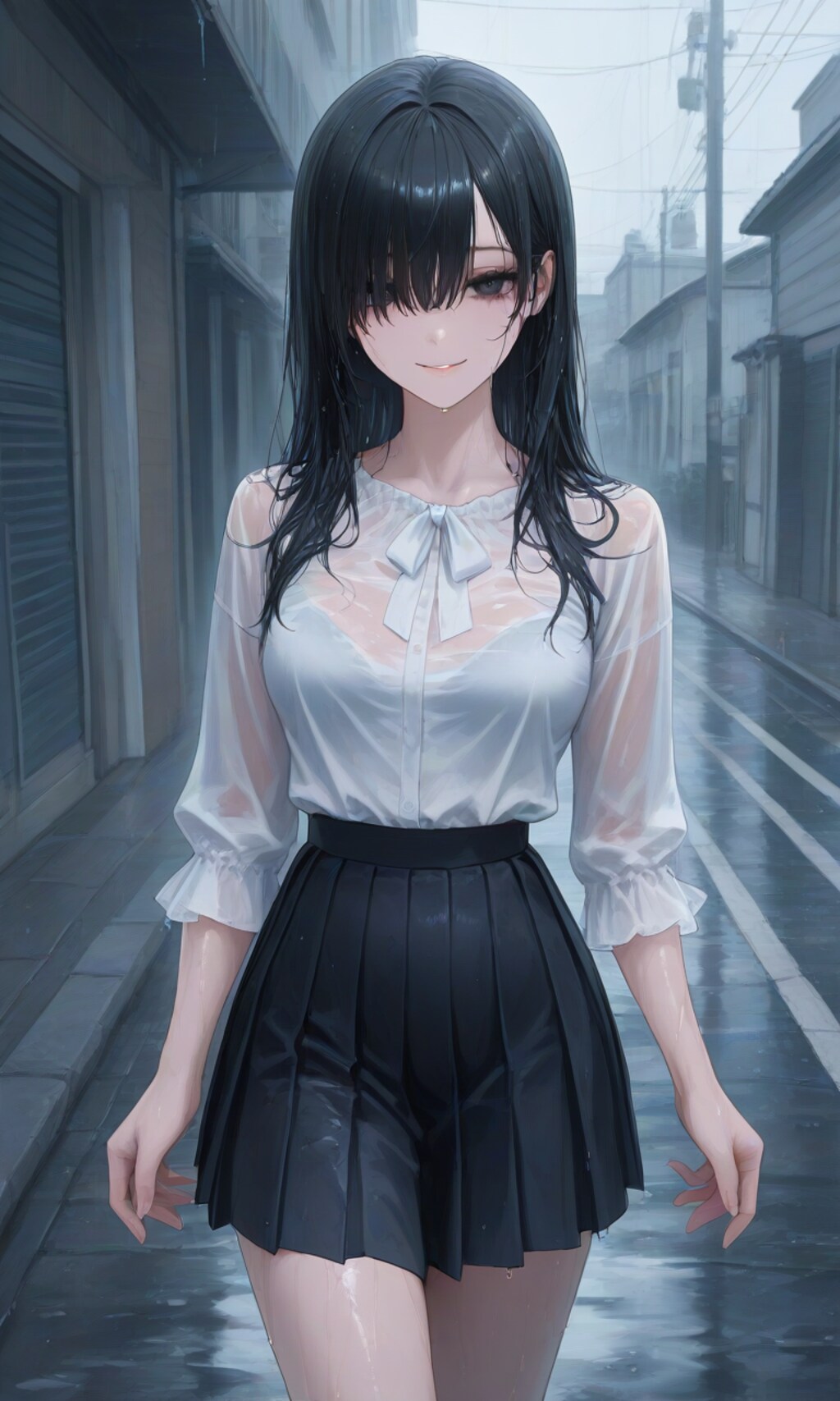 傘持ってくればよかった…