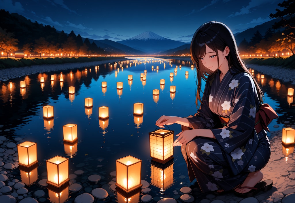 灯篭流し？