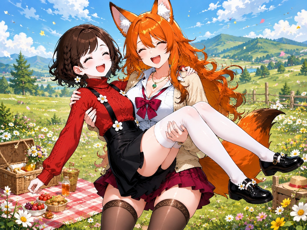 みきもと美葵ちゃんとムチギツネのピクニック