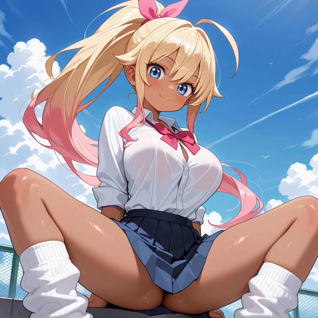 褐色ポニテギャルちゃん