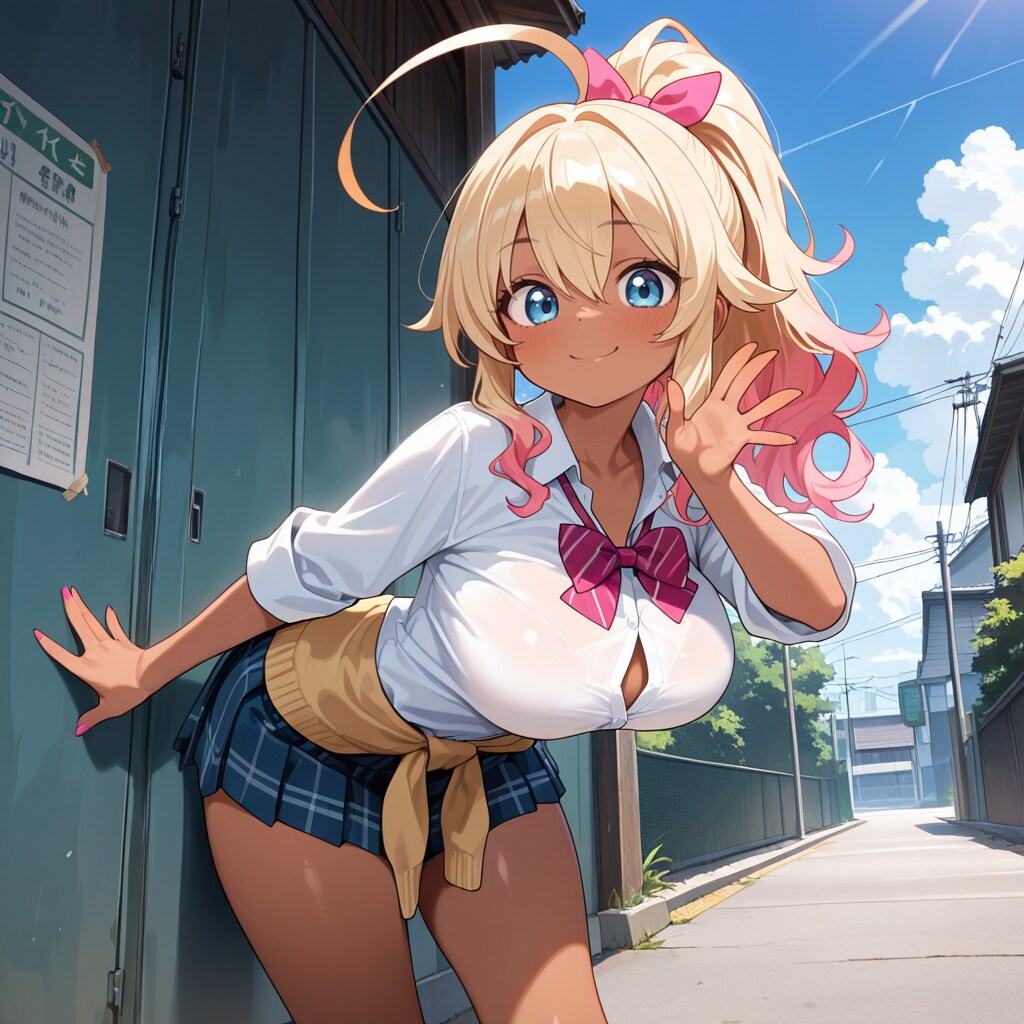 褐色ポニテギャルちゃん
