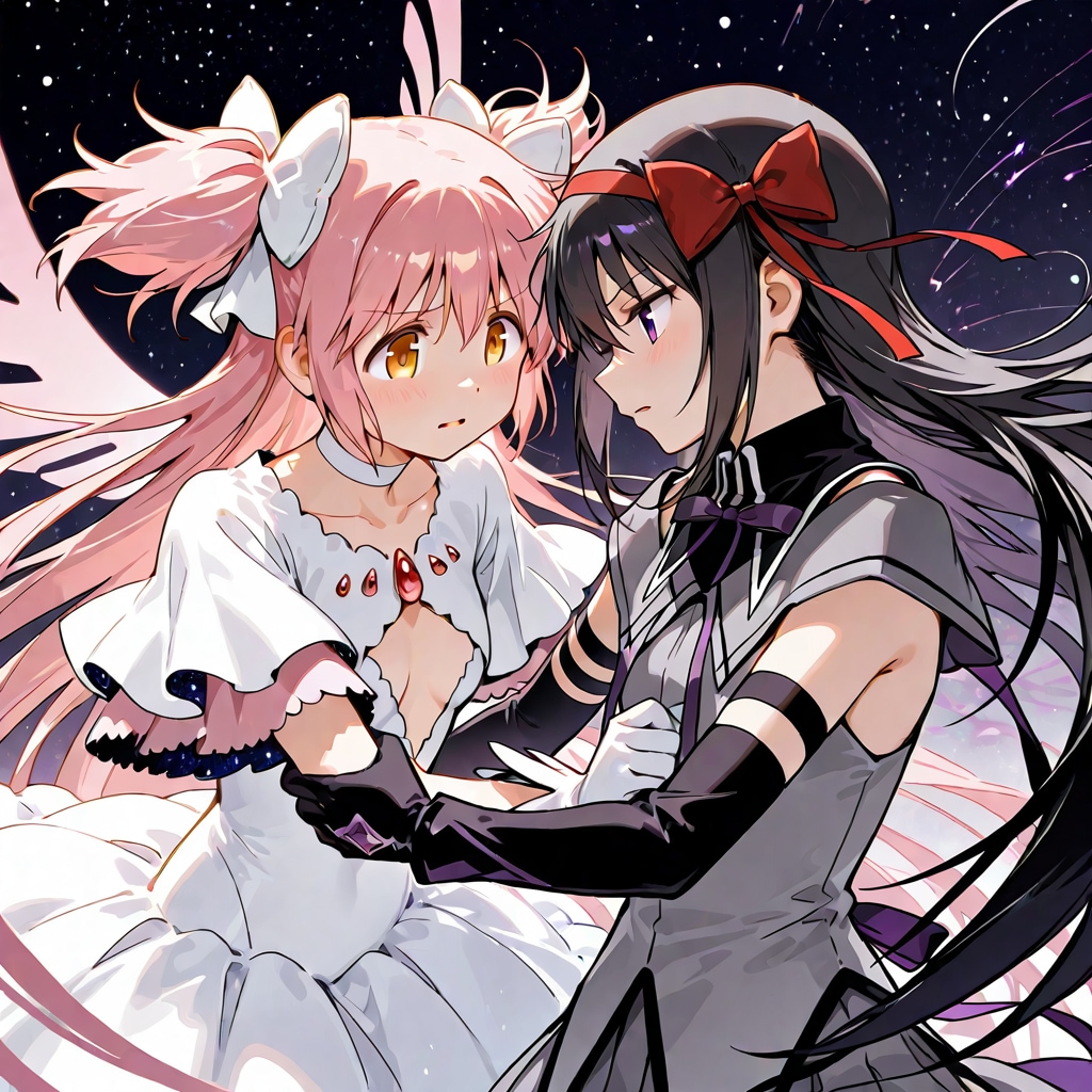 アルティメットまどかVS悪魔ほむら | の人気AIイラスト・グラビア