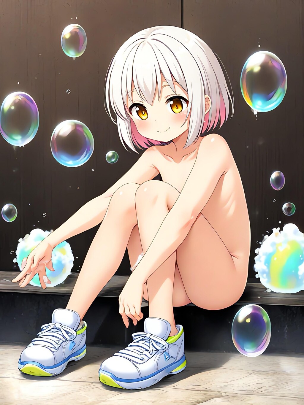 しゃぼん玉と泡とロリ！