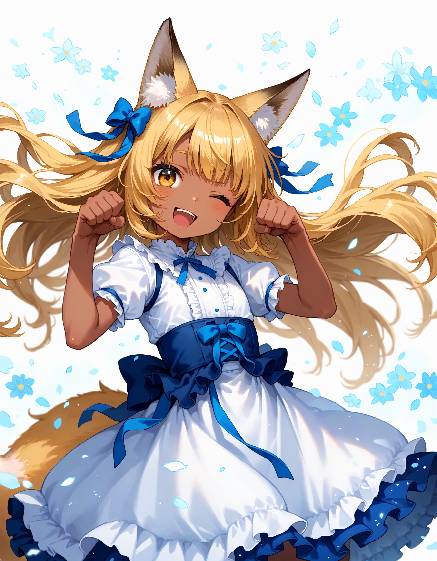 猫ポーズ狐娘 | の人気AIイラスト・グラビア