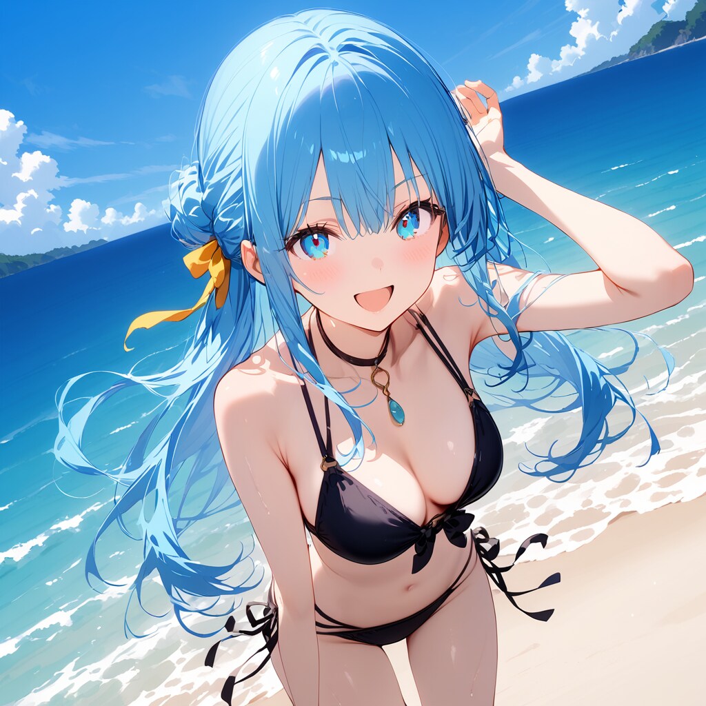海色の髪