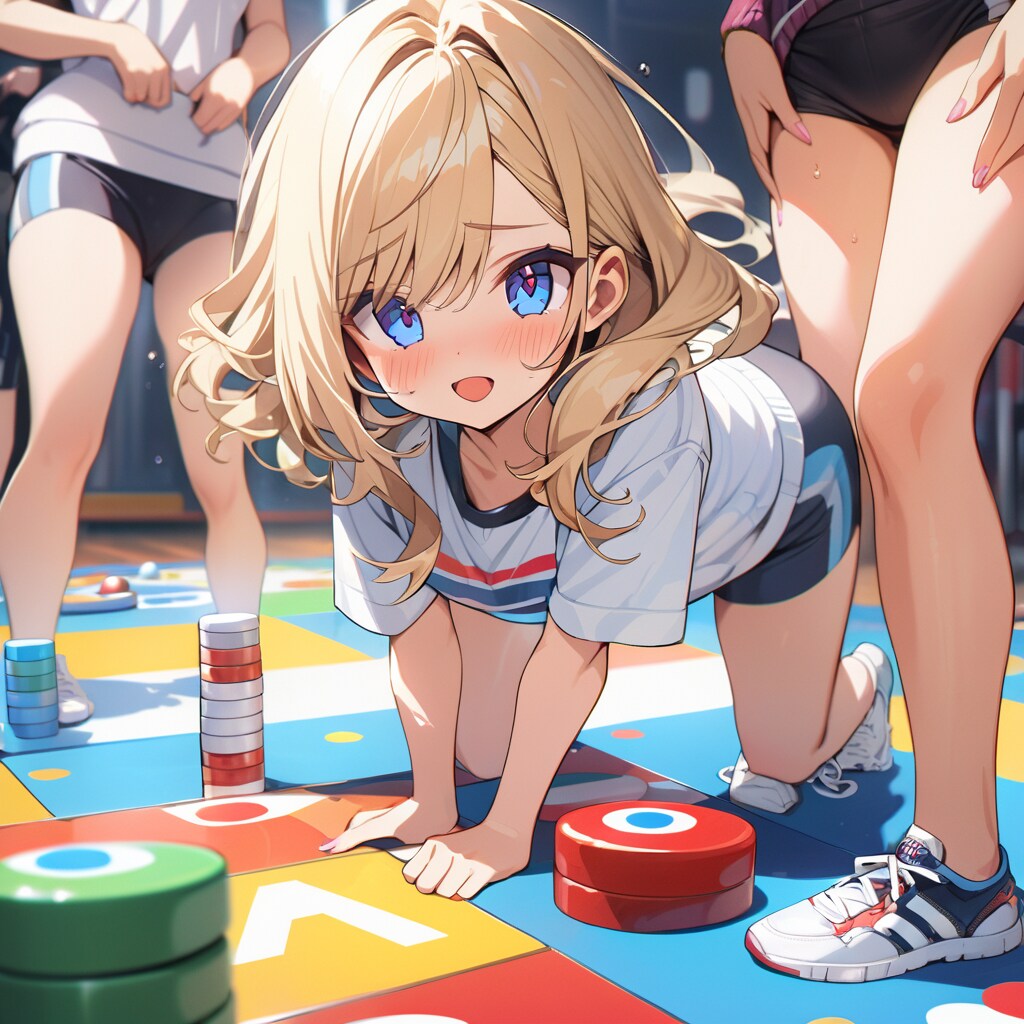 バランスゲーム？の金髪ちゃん | の人気AIイラスト・グラビア