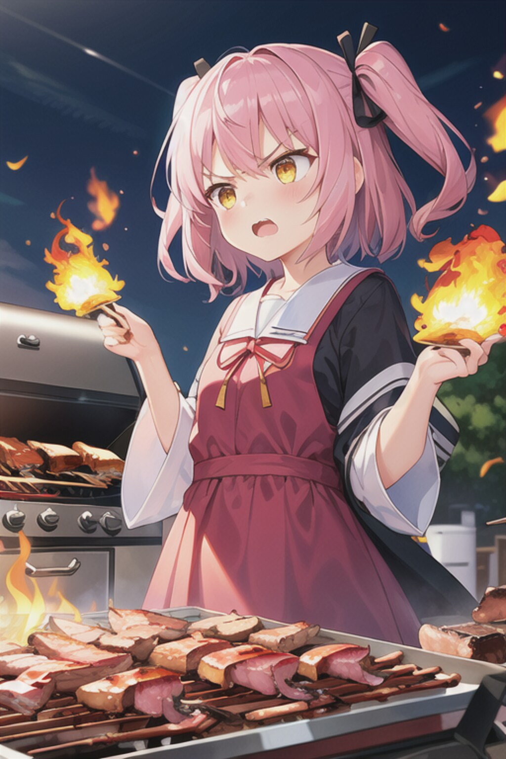 炎の料理担当？ハルネ