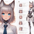 設定画🐺ロボット娘 5枚目