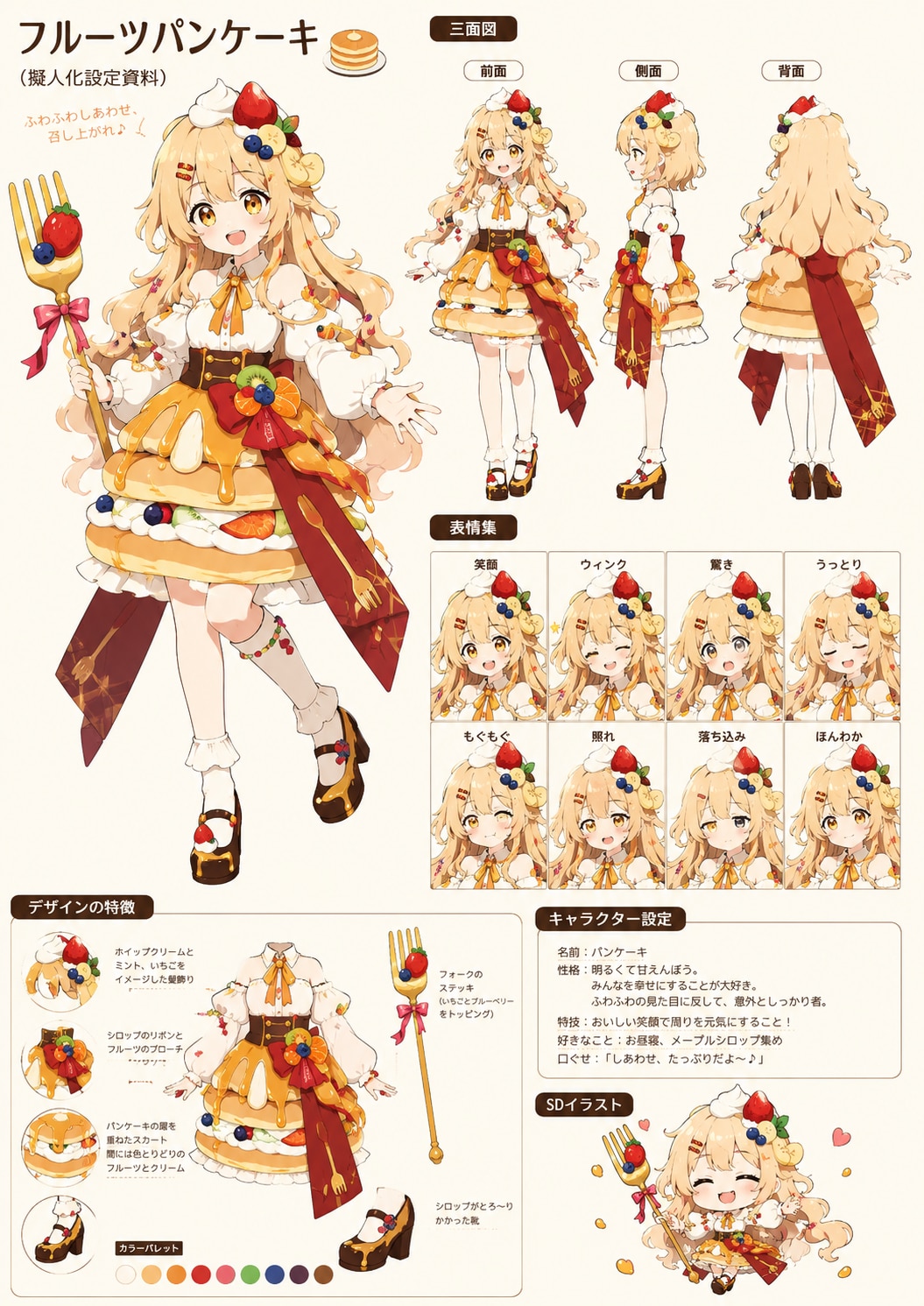 Fruits Pancake | の人気AIイラスト・グラビア