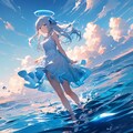 海に立つ少女【ブルアカ・生塩ノア】 11枚目