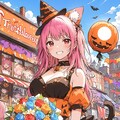 花束とハロウィン 3枚目