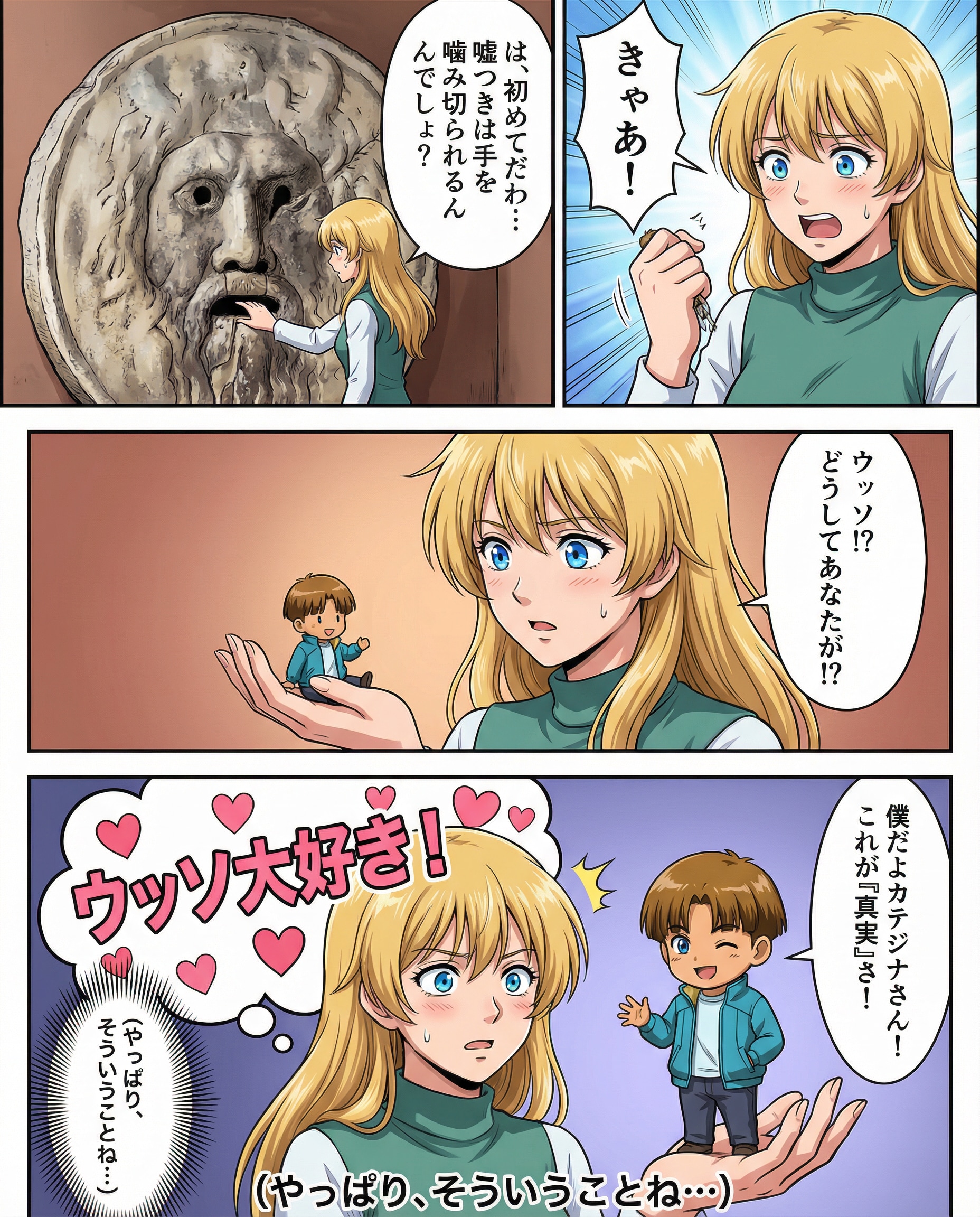 真実の口からウッソ。 | の人気AIイラスト・グラビア