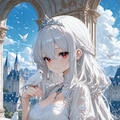 白き姫の空色デコフォト 2枚目