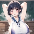 AQUAでスク水 10枚目