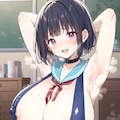 AQUAでスク水 9枚目