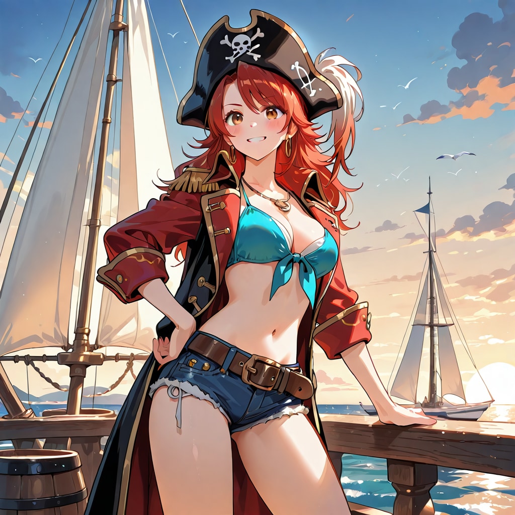 bonsaiで海賊ちゃん260409 | の人気AIイラスト・グラビア